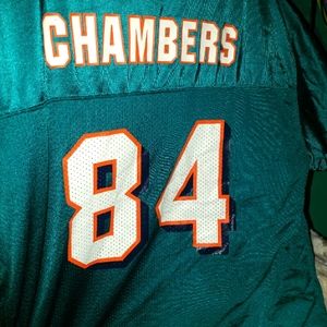 Miami Dolphins Chambers Reebok Jersey Boys sz XL